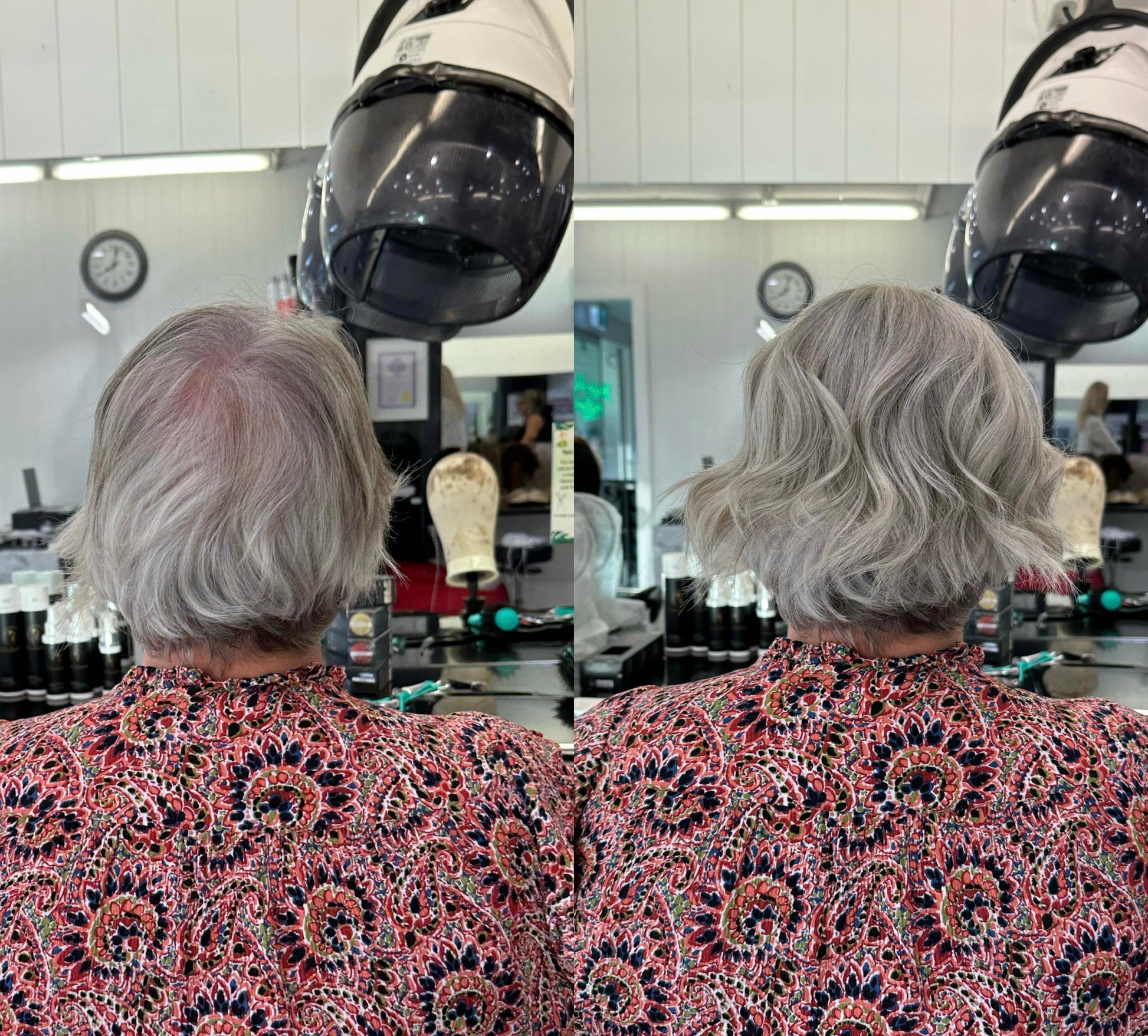 Frost | 100% Remy Hair Topper | Before and After