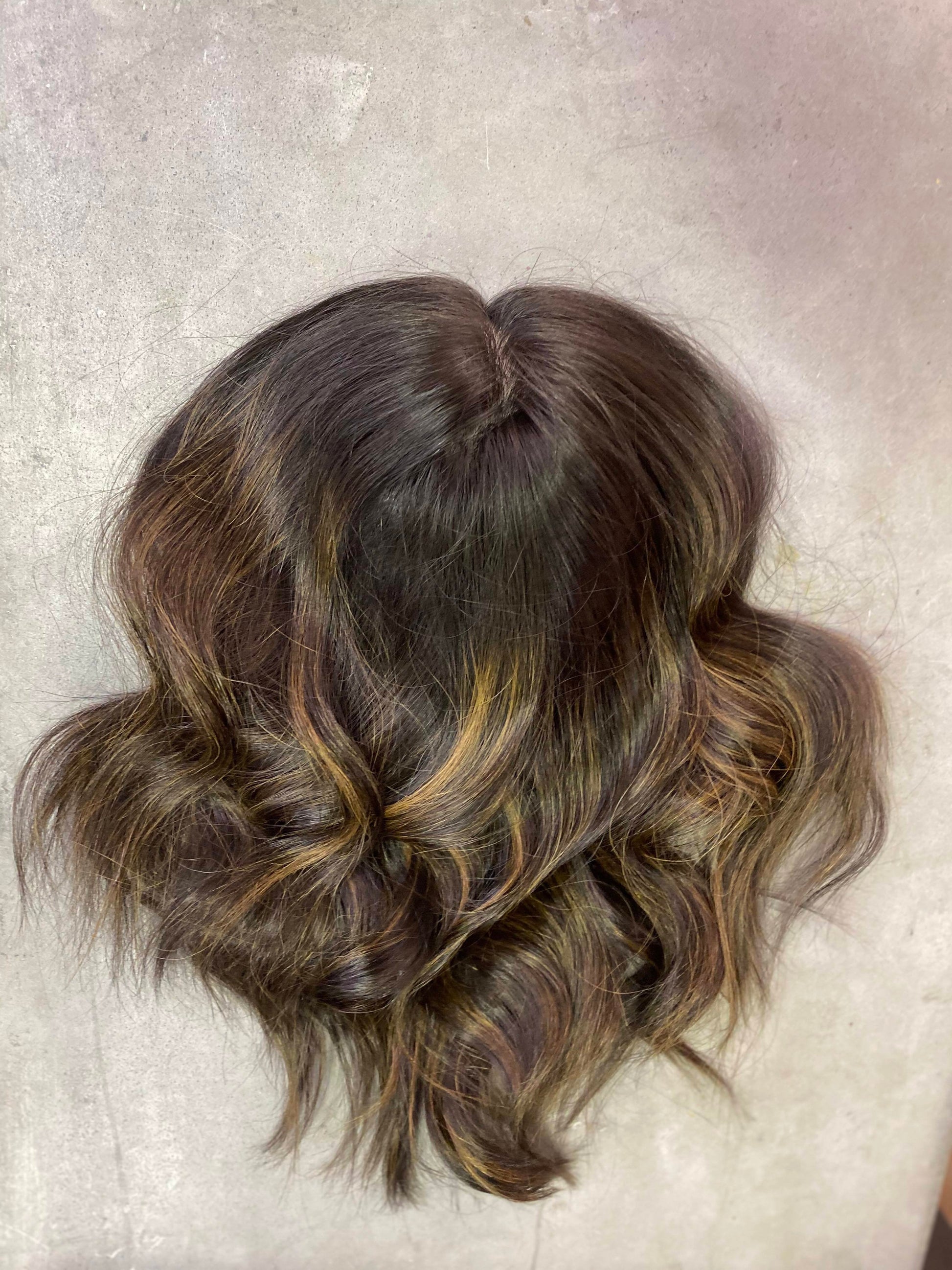 Rachel Ombre (Wavy / Curly) | 100% Remy Hair Topper