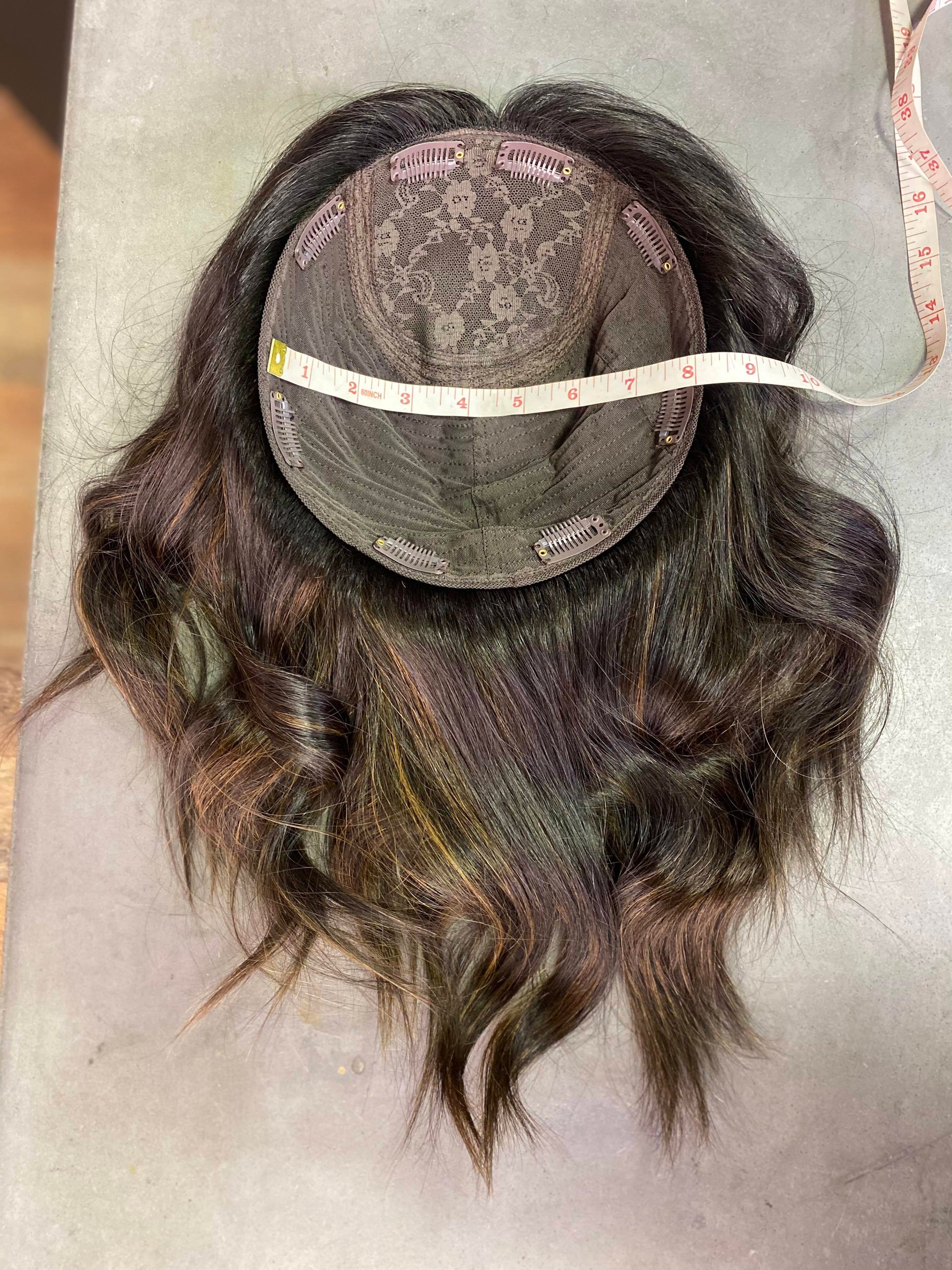 Rachel Ombre (Wavy / Curly) | 100% Remy Hair Topper