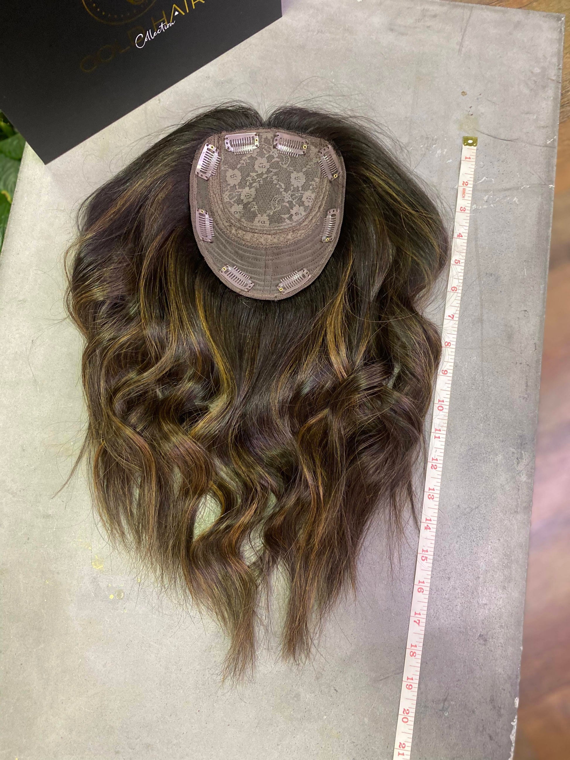 Rachel Ombre (Wavy / Curly) | 100% Remy Hair Topper