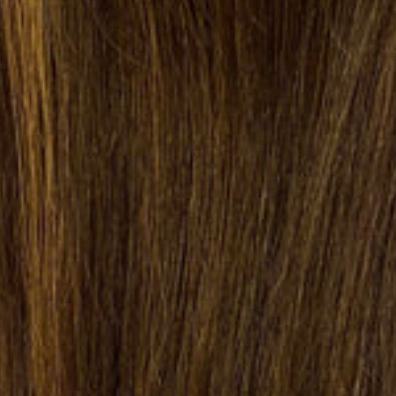 Claire human hair scrunchie in auburn brown – 100% human hair | Salon Gold Hair