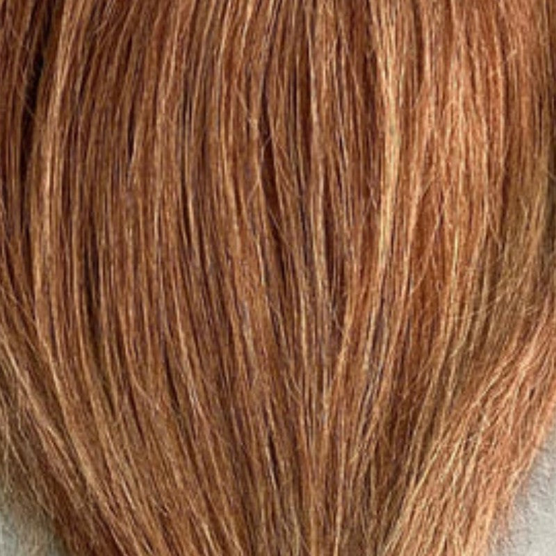 Jane human hair scrunchie in light copper – 100% human hair | Salon Gold Hair