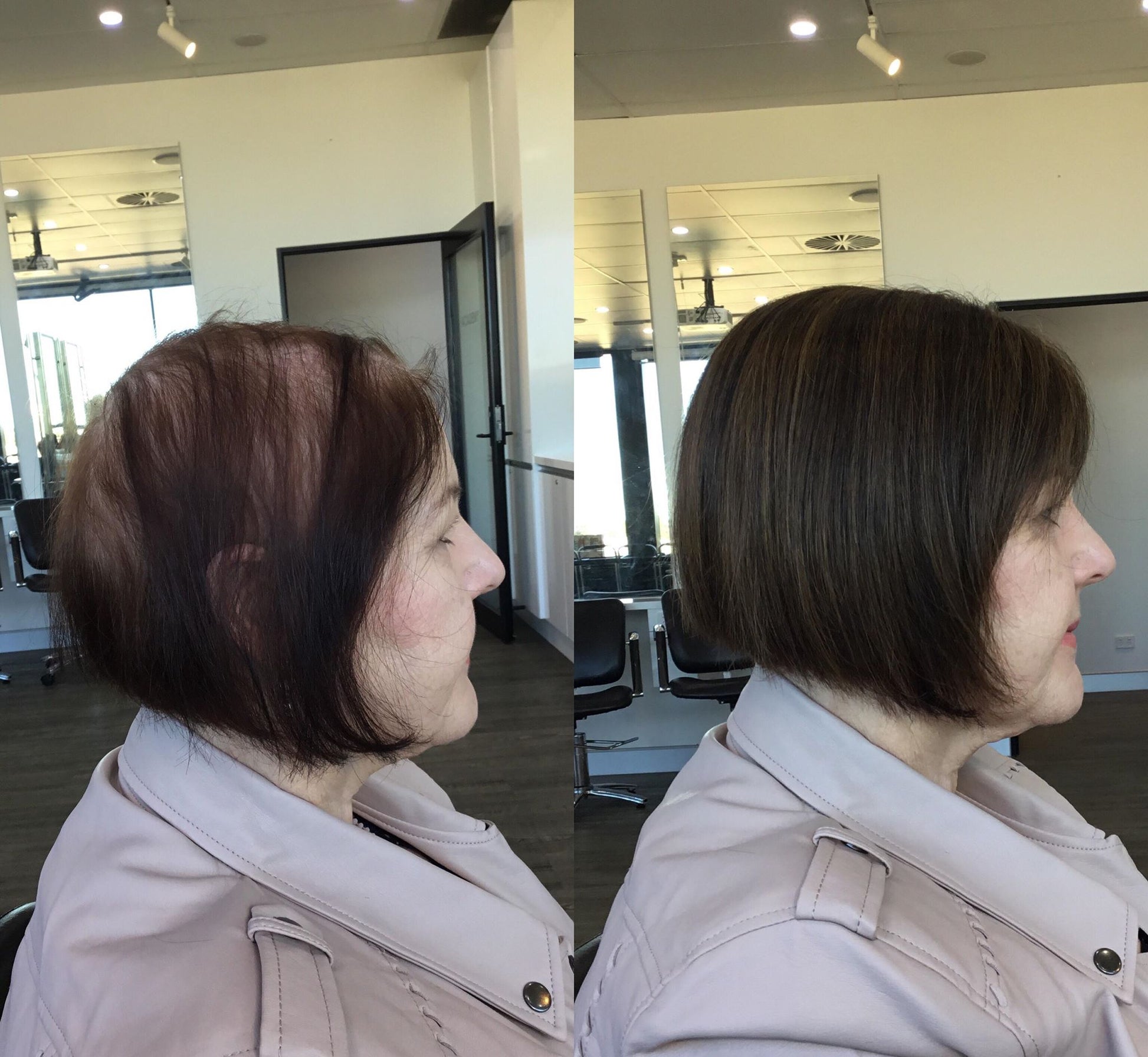 Marie | 100% Remy Hair Topper | Before and After