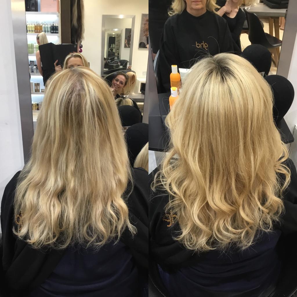 Monroe (Straight) | 100% Remy Hair Topper | Before and After