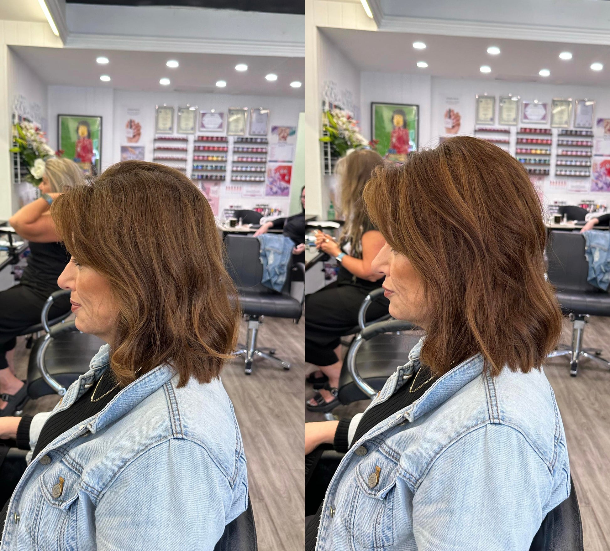 Suzi | 100% Remy Hair Topper | Before and After