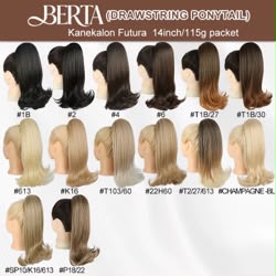Berta 14” Straight Drawstring Ponytail