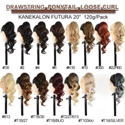 Drawstring Ponytail Loose Curl 20"