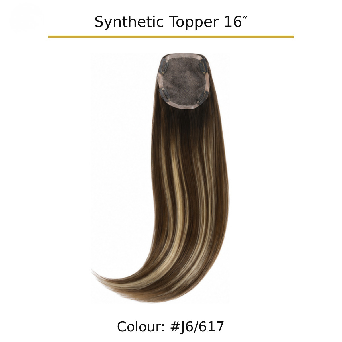 Synthetic Hair Topper | 16″ & 18″