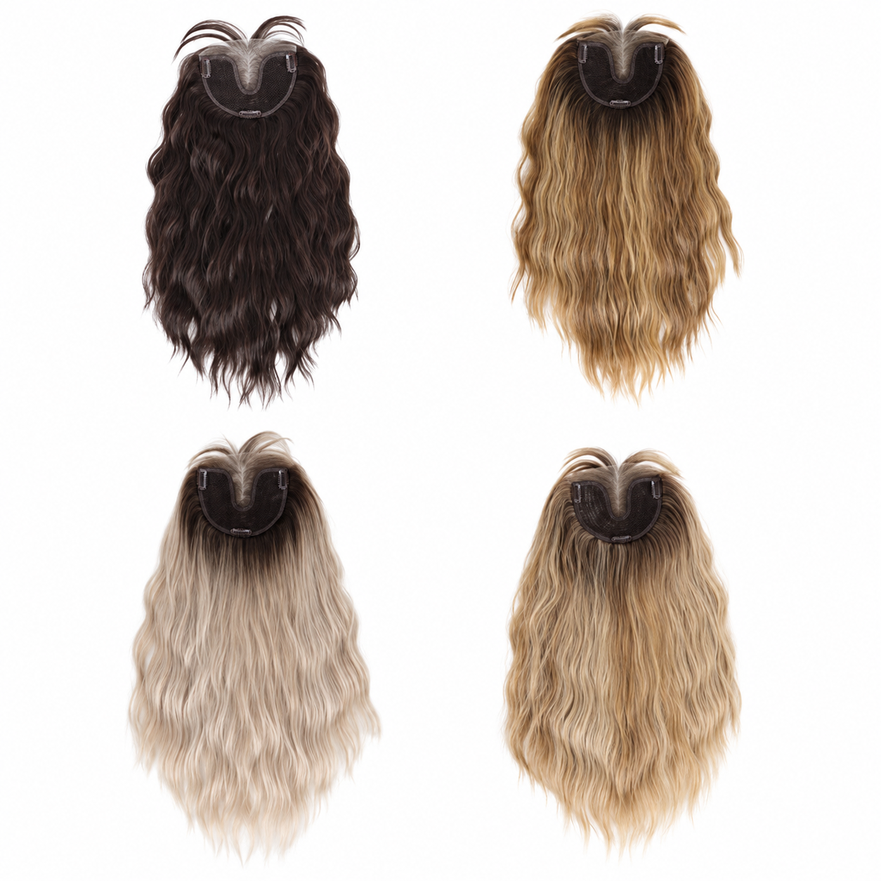 Synthetic Hair Topper | 16″ & 18″