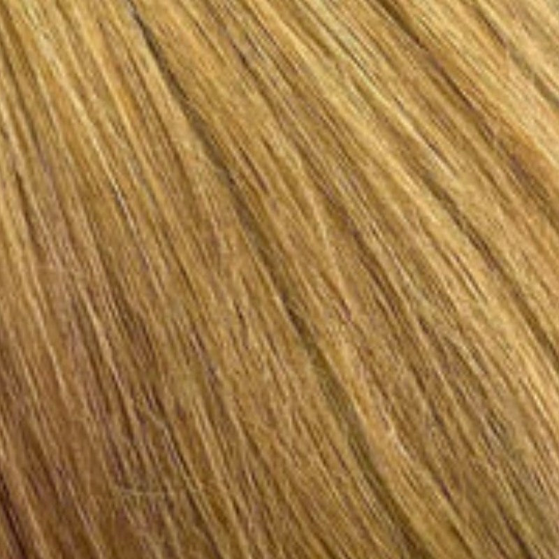 Annmary human hair scrunchie in golden strawberry blonde – 100% human hair | Salon Gold Hair