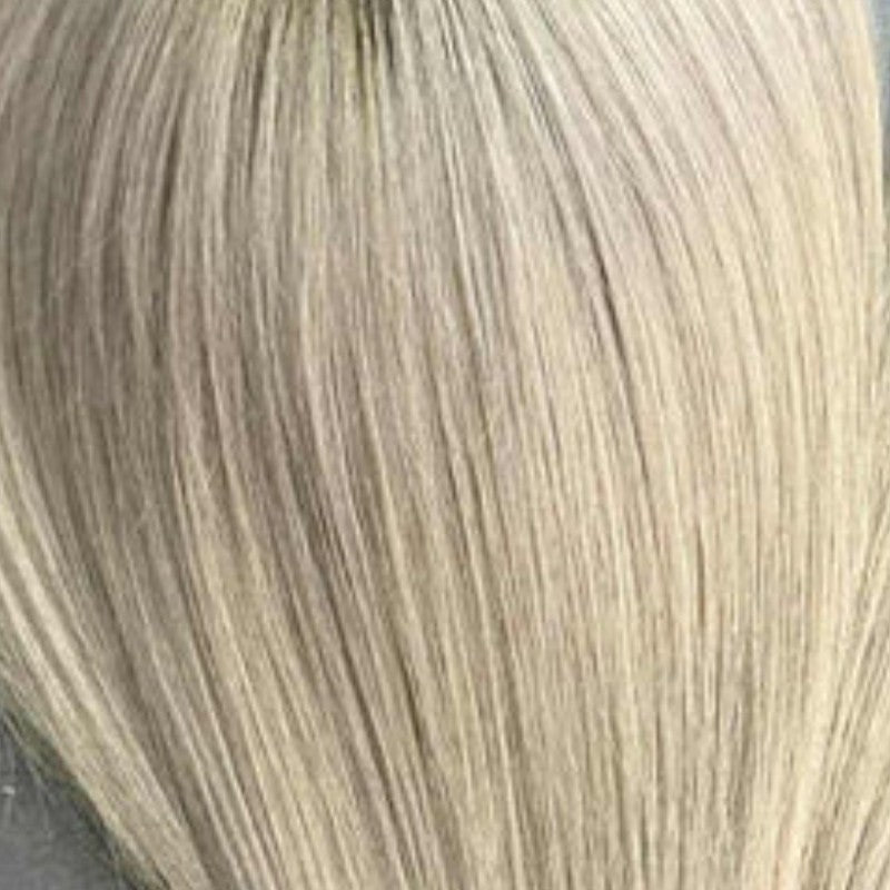 Ashlee Premium human hair scrunchie in ash blonde – 100% human hair | Salon Gold Hair