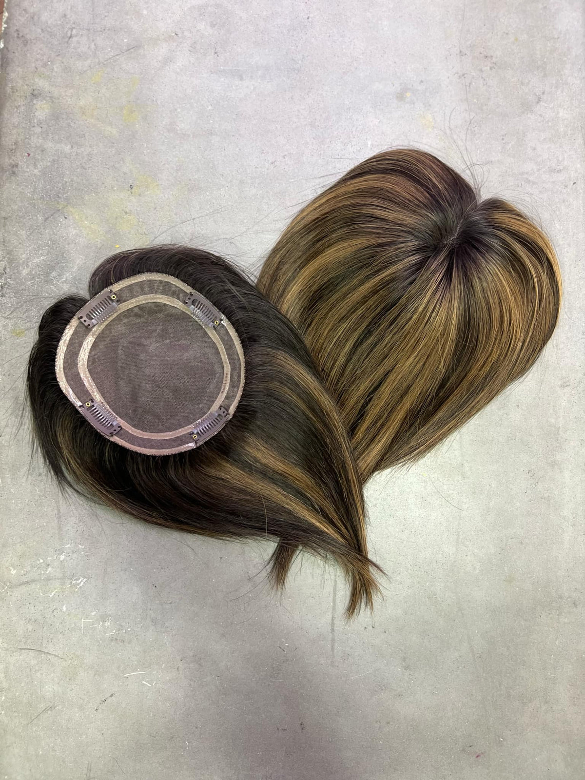 Madeline (Breathable Monofilament Micro Mesh) – 100% Remy human hair topper | Salon Gold Hair – image 3