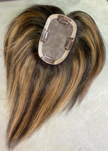 Madeline (Breathable Monofilament Micro Mesh) – 100% Remy human hair topper | Salon Gold Hair – image 6