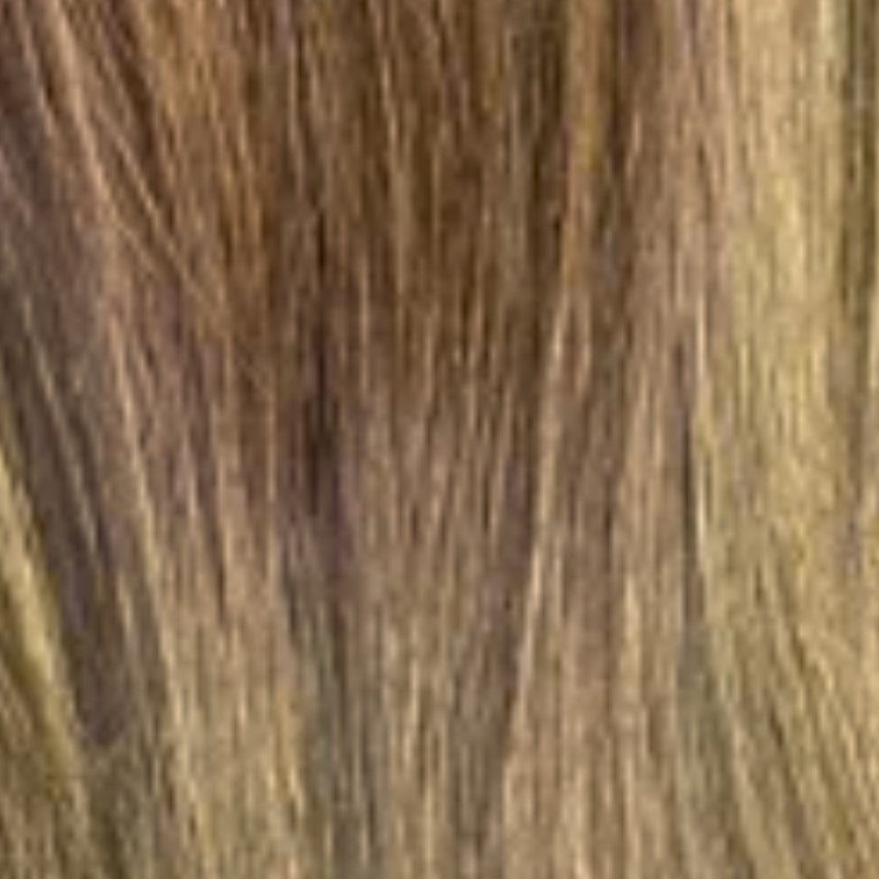Madeline human hair scrunchie in brown with highlights – 100% human hair | Salon Gold Hair