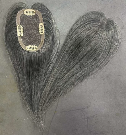 Silvia Dark – 100% Remy human hair topper | Salon Gold Hair – image 3
