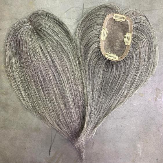 Silvia Dark – 100% Remy human hair topper | Salon Gold Hair – image 4