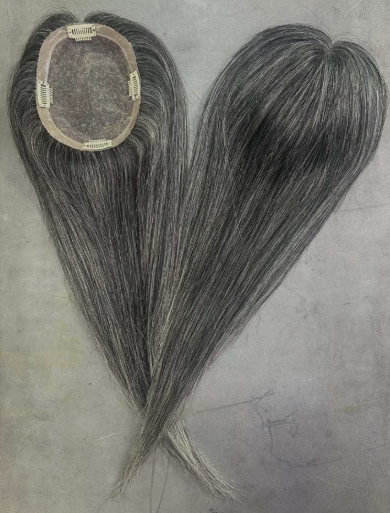 Silvia Dark – 100% Remy human hair topper | Salon Gold Hair