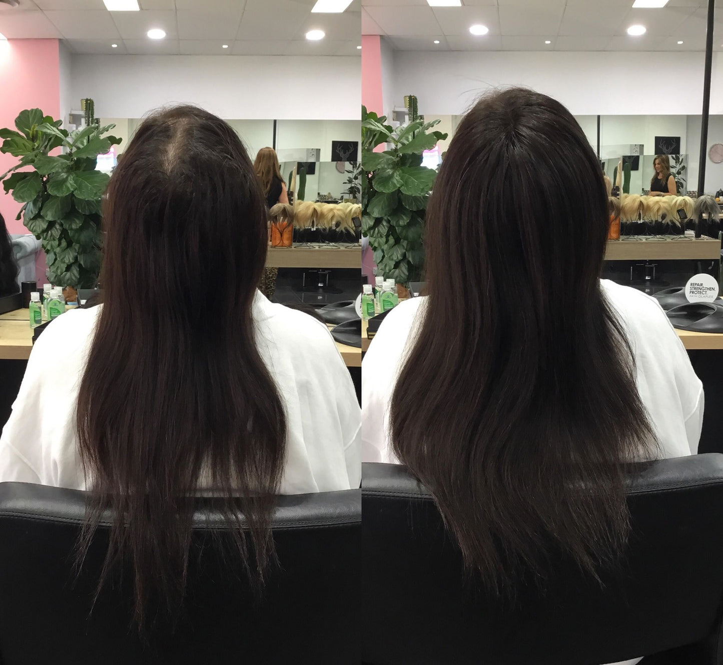 Amy | 100% Remy Hair Topper | Before and After
